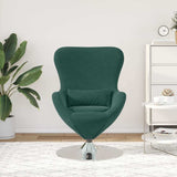 Egg Chair Dark Green 63 x 73 x 90 cm Velvet 42002726