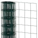 ZNTS Nature Wire Mesh Rectangular 0.6x10 m Plastic Coated Steel Green 409380