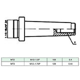 ZNTS 15 Pieces Boring Tool Set 50 mm Boring Head MT3-F1-12 146684