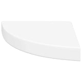 Floating Corner Shelves 4 pcs White 25x25x3.8 cm MDF 323897