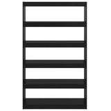 Book Cabinet/Room Divider Black 100x30x167.5 cm Solid Pinewood 808227