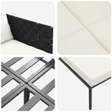 Sunbed Anthracite 153 x 115 x 69.5 cm Powder-Coated Steel 42004136