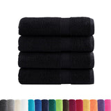 Premium Shower Towels SOLUND 4 pcs Black 70x140 cm 600 gsm 137429