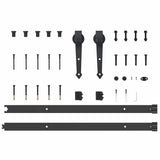 Sliding Door White and Black 93 x 211 cm 3332402