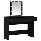 Dressing Table Black Oak 100 x 40 x 130 cm Engineered Wood 868842