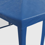 Party Tent with 10 Mesh Sidewalls Blue 6x4 m HDPE 4010067