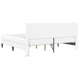 Bed Frame with LED Strip Lights White 180 x 200 cm Faux Leather 3415287