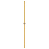 Interior Door Slim Golden 76x201.5 cm Tempered Glass and Aluminium 155136