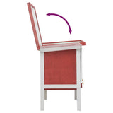Outdoor Rabbit Hutch 1 Layer Red Wood 170830