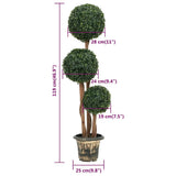 Artificial Boxwood Plant with Pot Ball Shaped Green 119 cm 336514