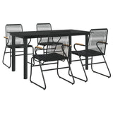 Garden Dining Set Black 3060275