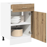 Drawer Bottom Cabinet Lyon Artisan Oak 40x46x81.5 cm Engineered Wood 856084