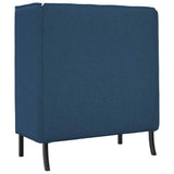 Highback Sofa Blue 109 x 56 x 121 cm Fabric 42010840