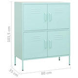 Storage Cabinet Mint 80x35x101.5 cm Steel 336140
