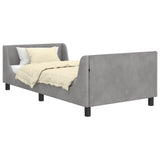 Children's Bed Frame with Headboard Light Grey 80 x 200 cm 42010867
