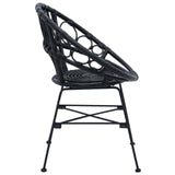 Dining Chair 2 pcs Rattan and Iron Black 54 x 65 x 82 cm 42011561