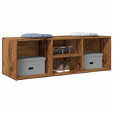 Shoe Storage Bench Old Wood 102x35x35 cm Engineered Wood 856410