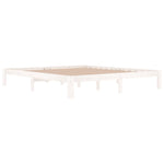 Bed Frame without Mattress White 180x200cm Super King Size 810381
