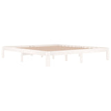 Bed Frame without Mattress White 180x200cm Super King Size 810381