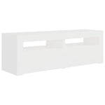 ZNTS TV Cabinet with LED Lights White 120x35x40 cm 804355