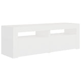 ZNTS TV Cabinet with LED Lights White 120x35x40 cm 804355