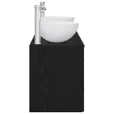 Bathroom Cabinet Set 3 pcs Black Oak 49.5 x 35 x 63 cm 3405796