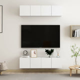 TV Cabinets 4 pcs White 60x30x30 cm Engineered Wood 3074450
