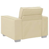 Sofa Chair 59 cm with Cushion Cream Faux leather 4105040