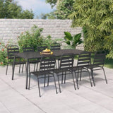 Garden Table Anthracite 200x100x71 cm Steel 362741