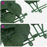 Balcony Screen with Dark Green Leaves 300x150 cm 315491