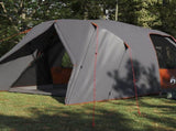 Dome Tent 6-Person with Roof Grey and Orange 500 x 314 x 206 cm 42001025