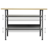 Workbench Grey 120x60x85 cm Steel 145344