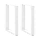 Dining Table Legs U-Shaped 2 pcs White 60x cm Steel 4013181