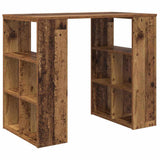 Desk with Shelf Old Wood 90 x 50 x 75 cm Engineered Wood 869512