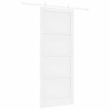 Sliding Door 93 x 232 cm Engineered Wood White 3450162