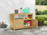 Garden Console Table Light Acacia 80 x 35 x 75 cm 42026800
