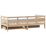 Daybed with Drawers without Mattress 90x190 cm Solid Wood 3302118