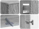 3 Piece Bathroom Cabinet Set DELFT Engineered Wood 3417870