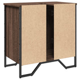Bathroom Sink Cabinet Brown Oak 60x35x60 cm Engineered Wood 848658