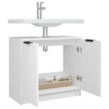 Bathroom Cabinet White 64.5x33.5x59 cm Engineered Wood 811304