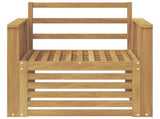 Outdoor Sofa Set Solid Acacia Wood White 3439091
