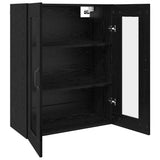 Storage Cabinet Wall-mounted Black Oak 69.5 x 34 x 90 cm 879467