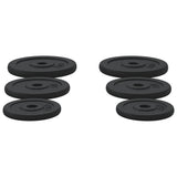 Weight Plates 6 pcs 30 kg Cast Iron 93639