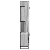 3 Piece Bathroom Furniture Set Grey Sonoma Engineered Wood 3301068