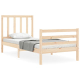 Bed Frame without Mattress 90x200 cm Solid Wood Pine 3193841