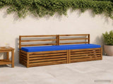 2-Piece Bench Cushions SOEST 2 pcs 100% Polyester Royal Blue 949983