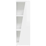 Side Shelf High Gloss White 33 x 32 x 100.5 cm Engineered Wood 892421