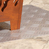 Stair Tread Rectangular 2 pcs Silver 60 x 50 cm Aluminium 4104347