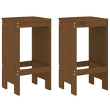 Bar Stools 2 pcs Honey Brown 40x36x75 cm Solid Wood Pine 825348