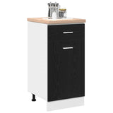 Hanging Cabinet Black Oak 40 x 46 x 81.5 cm Engineered Wood 863247